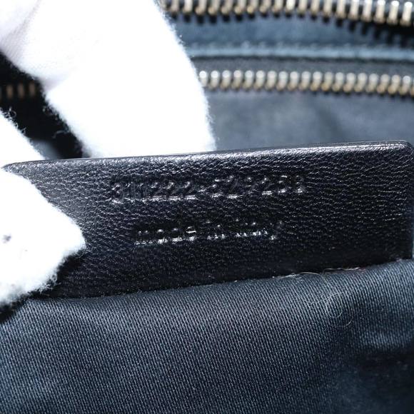 SAINT LAURENT Cavass Chic Mini Hand Bag Leather 2way Black 311222 Auth yk12857 - Picture 12 of 16